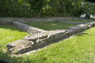 Roman fort foundation remains