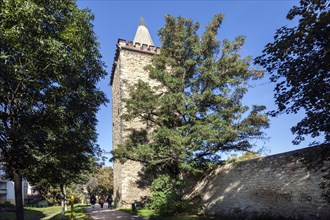 The Eulenturm is a preserved tower of the Merseburg city fortifications