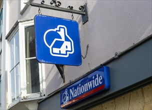 Nationwide building society branch shopfront sign