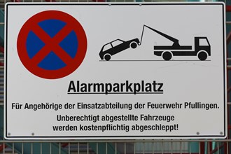 Sign Alarm parking