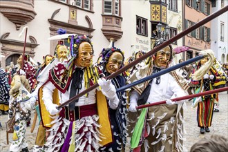 Historic fool jump in Rottweil