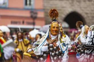 Historic fool jump in Rottweil