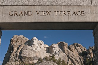 Mount Rushmore National Memorial from Grand View Terrace
