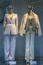 Modern mannequins in a fashion shop