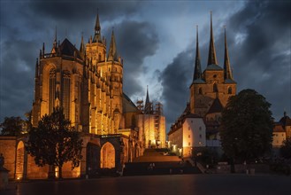St. Marys Cathedral in Erfurt and the Severi Church in Erfurt
