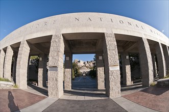 Main entrance to Mount Rushmore National Memorial