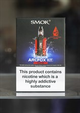 SMOK ARCFOX kit prism red nicotine vaping product shop window display