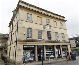 Bookshop in early nineteenth century Handel House listed building