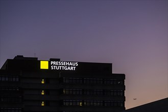 Pressehaus Moehringen by night