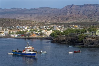 Harbour Scene Sao Vicente Island Santo Antao Cape Verde