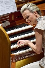 Latvian organist Iveta Apkalna