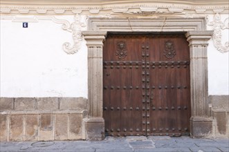 Wooden door and doorway