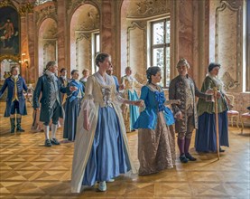 Baroque Days Historical Costumes Dance Ballroom Bueckeburg Castle Schaumburg Lower Saxony Germany
