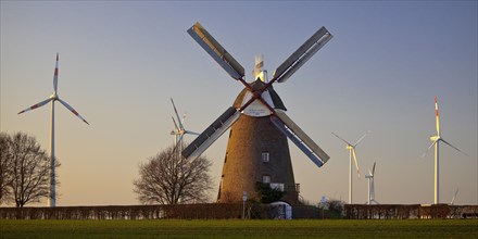 Breberen Museum Windmill with wind turbines