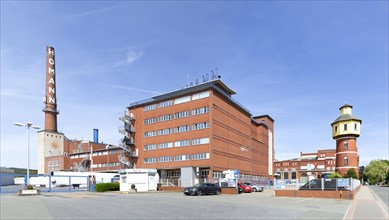 Factory facilities and water tower of the Homann Feinkost food factory
