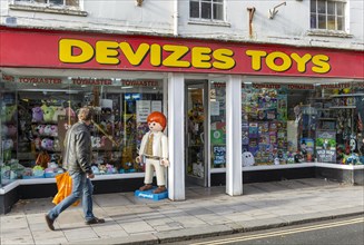 Devizes Toys traditional toy shop shopfront window display