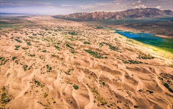 Sand river in the south of Bulgan province