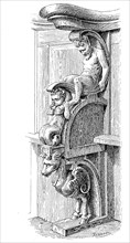 Carvings at the Choir Chair in the Nikolauskapelle in Mainz Cathedral
