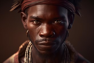 Portrait of Dogon tribe man