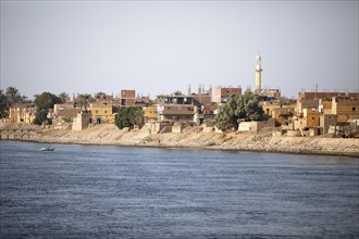 Typical houses on the banks of the Nile