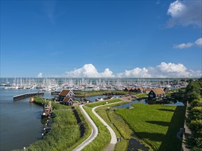 Aerial view with Zuiderzee Museum