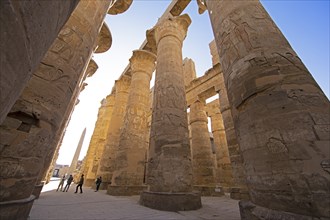 Ancient columns at Karnak Temple