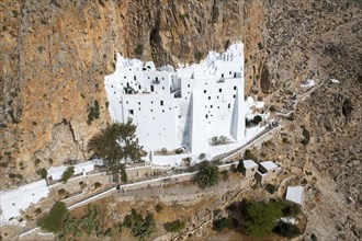 Panagia Chozoviotissa is an Orthodox rock monastery on the Greek Cycladic island of Amorgos