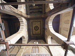 Ceiling in the prayer room of the mosque