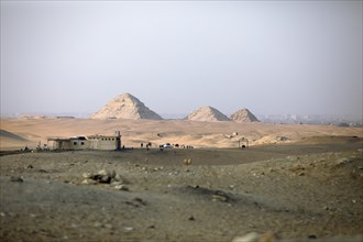 Pyramids at the necropolis of Sakkara