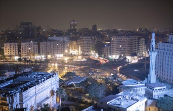 Tahrir Square or Liberation Square by night