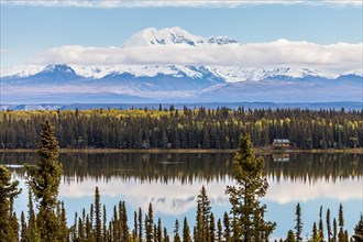 Chitina overlooking the Wrangell Mountains