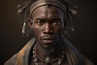 Portrait of Dogon tribe man