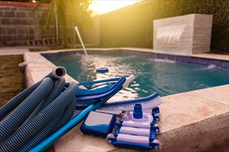Swimming pool cleaning and maintenance kit