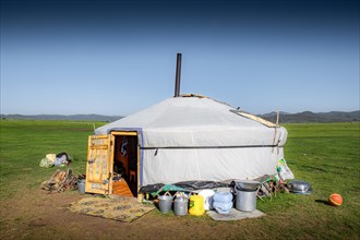 Mongolian nomads ger. Tent