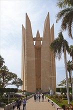 Monument to the Egyptian-Russian Friendship at the west end of the High Dam of Aswan