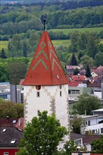 The tower is a historical sight in the city of Ravensburg. Ravensburg