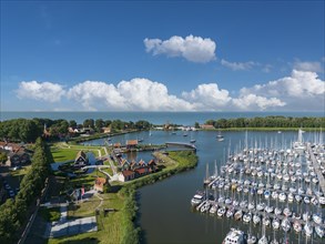 Aerial view with Zuiderzee Museum