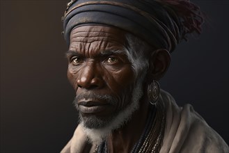 Portrait of Dogon tribe man