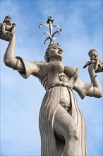 Imperia statue in the blue sky