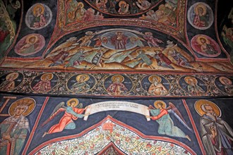 Wall painting in the Govora Monastery. Part of the construction of the monastery dates back to the time of Vlad Draculs principality
