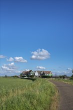 Characteristic houses of the hamlet of Hoefe south of the canal