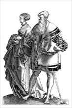 From the copper engraving series of the wedding dancers