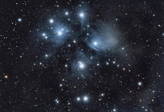 Pleiades with Reflection Nebula