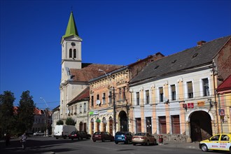 Town centre and Roman Catholic Church of Aiud