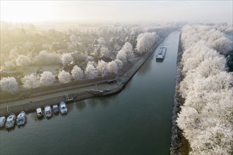 Aerial view Rhine-Herne Canal