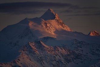 Mount Weisshorn in the last light