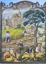 Scene from rural life in Flanders under Habsburg rule in the 15th century