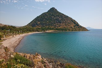 View of Aspat Beach on Turkish Aegean Sea
