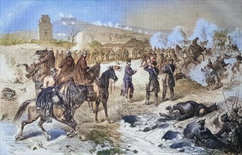 Lost battle at Mont Valerien outside Paris on 19 January 1871