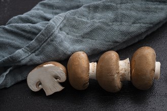 Fresh common mushrooms